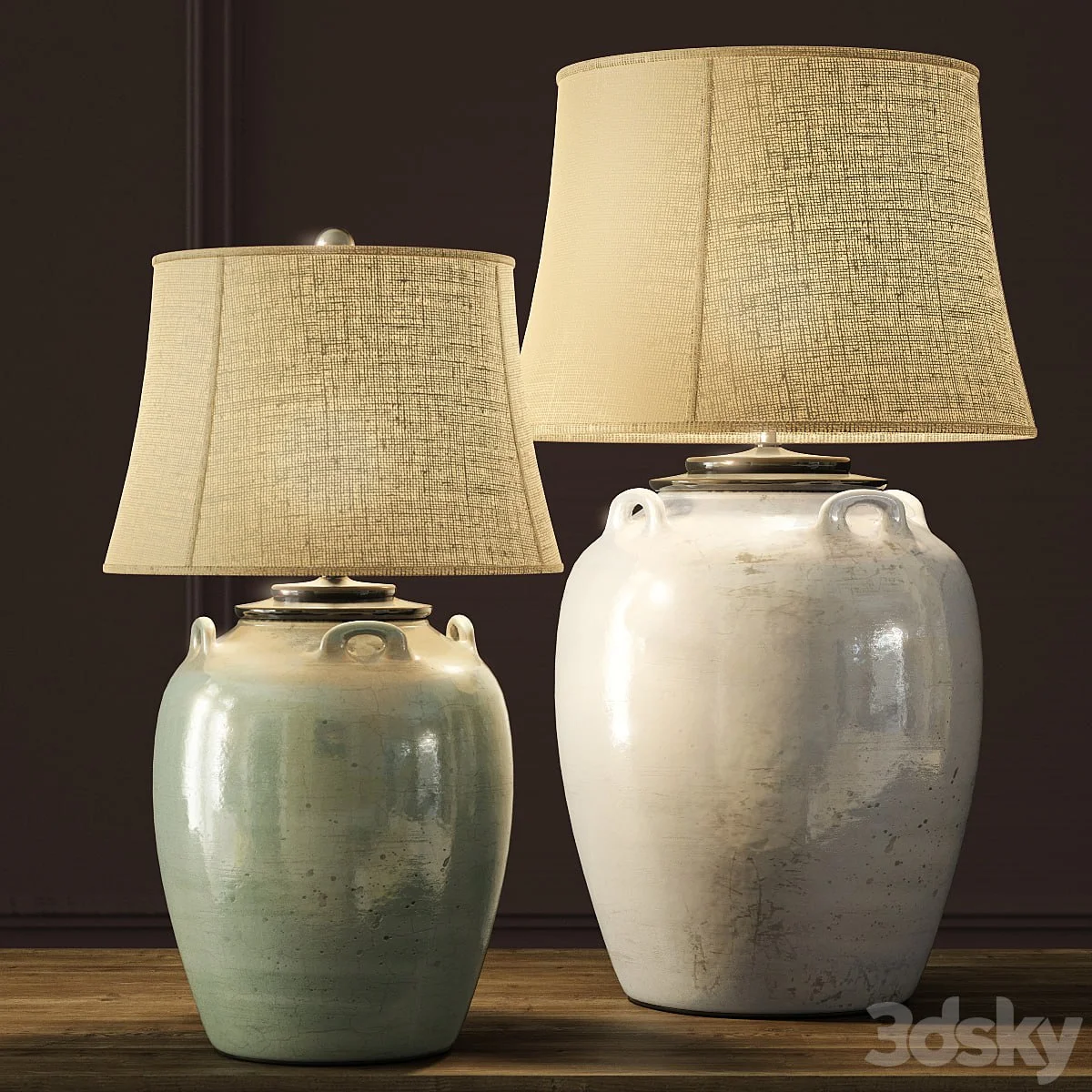 Pottery Barn | Courtney Ceramic Table Lamps